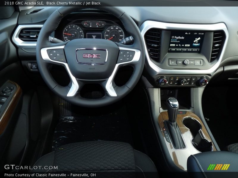 Black Cherry Metallic / Jet Black 2018 GMC Acadia SLE
