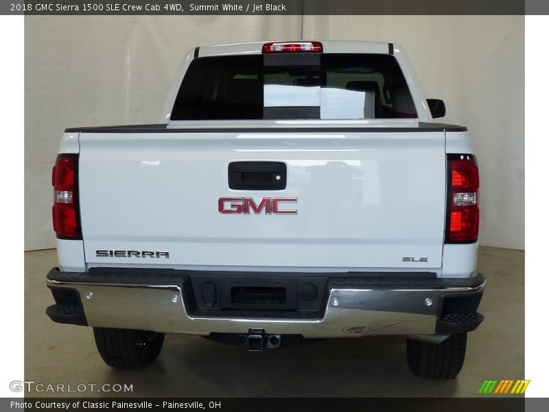 Summit White / Jet Black 2018 GMC Sierra 1500 SLE Crew Cab 4WD