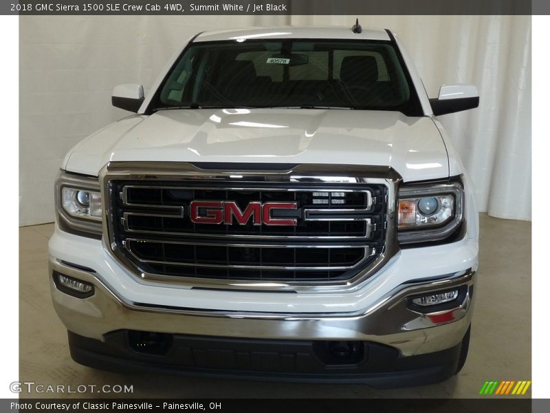 Summit White / Jet Black 2018 GMC Sierra 1500 SLE Crew Cab 4WD