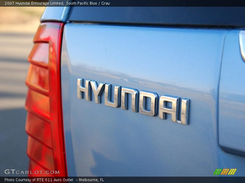 South Pacific Blue / Gray 2007 Hyundai Entourage Limited