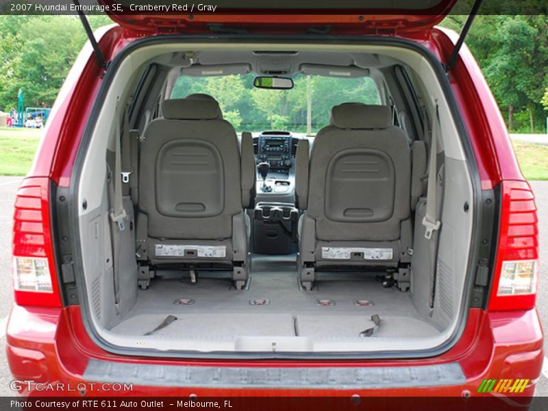Cranberry Red / Gray 2007 Hyundai Entourage SE