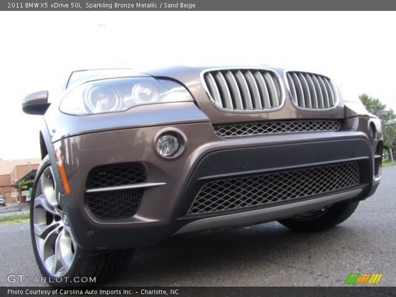 Sparkling Bronze Metallic / Sand Beige 2011 BMW X5 xDrive 50i