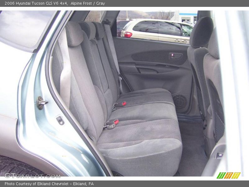 Alpine Frost / Gray 2006 Hyundai Tucson GLS V6 4x4