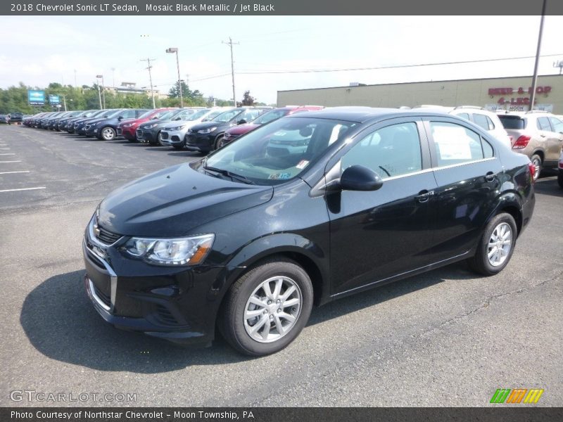Mosaic Black Metallic / Jet Black 2018 Chevrolet Sonic LT Sedan