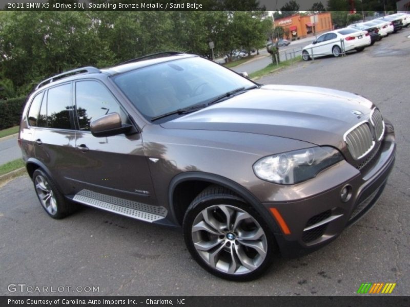 Sparkling Bronze Metallic / Sand Beige 2011 BMW X5 xDrive 50i