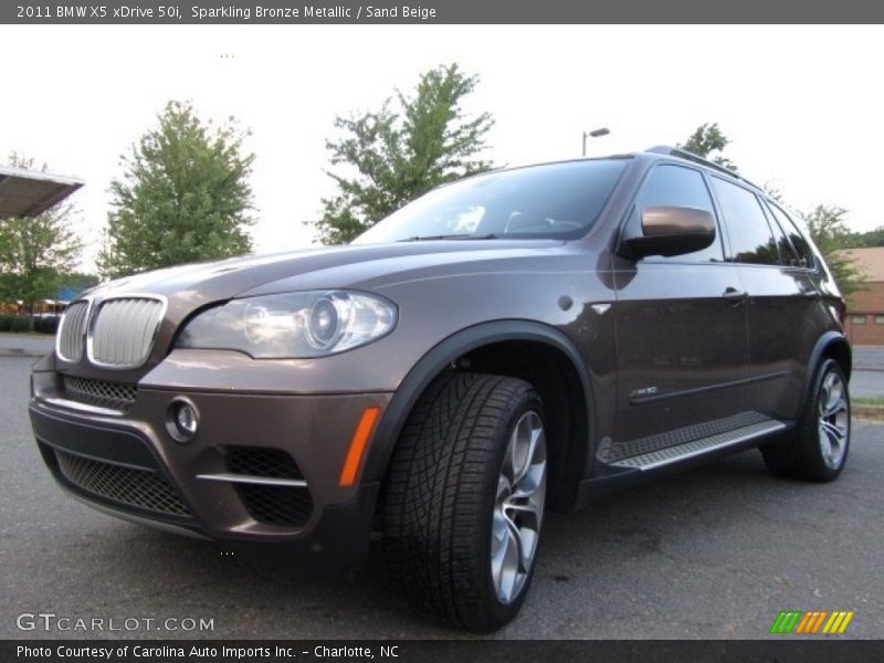 Sparkling Bronze Metallic / Sand Beige 2011 BMW X5 xDrive 50i