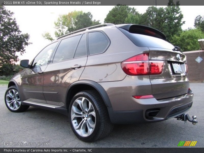 Sparkling Bronze Metallic / Sand Beige 2011 BMW X5 xDrive 50i