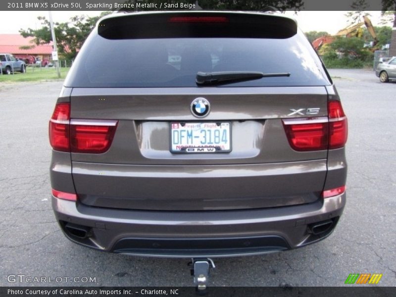Sparkling Bronze Metallic / Sand Beige 2011 BMW X5 xDrive 50i