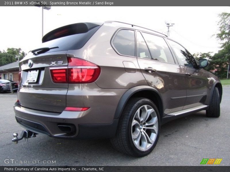 Sparkling Bronze Metallic / Sand Beige 2011 BMW X5 xDrive 50i
