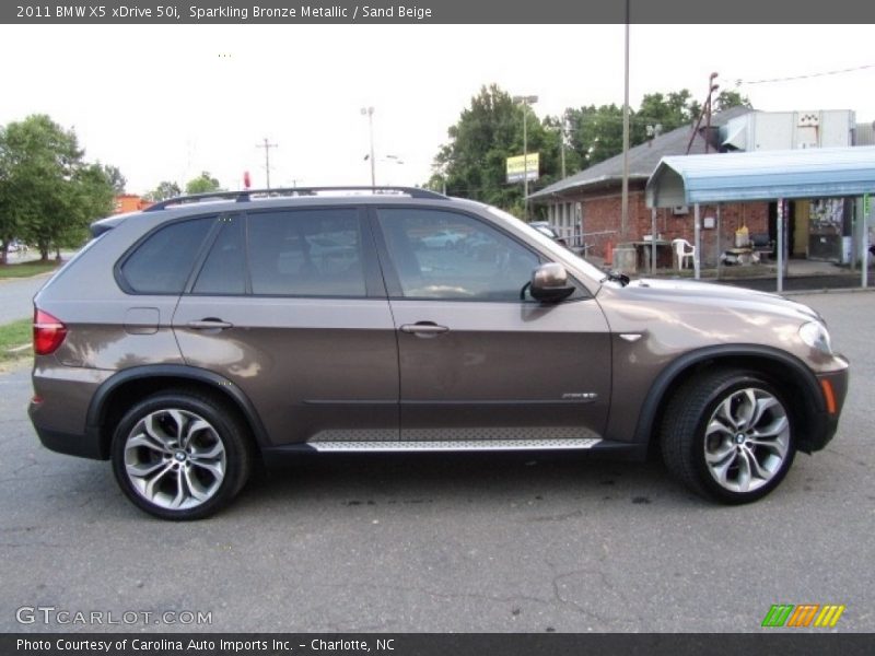 Sparkling Bronze Metallic / Sand Beige 2011 BMW X5 xDrive 50i