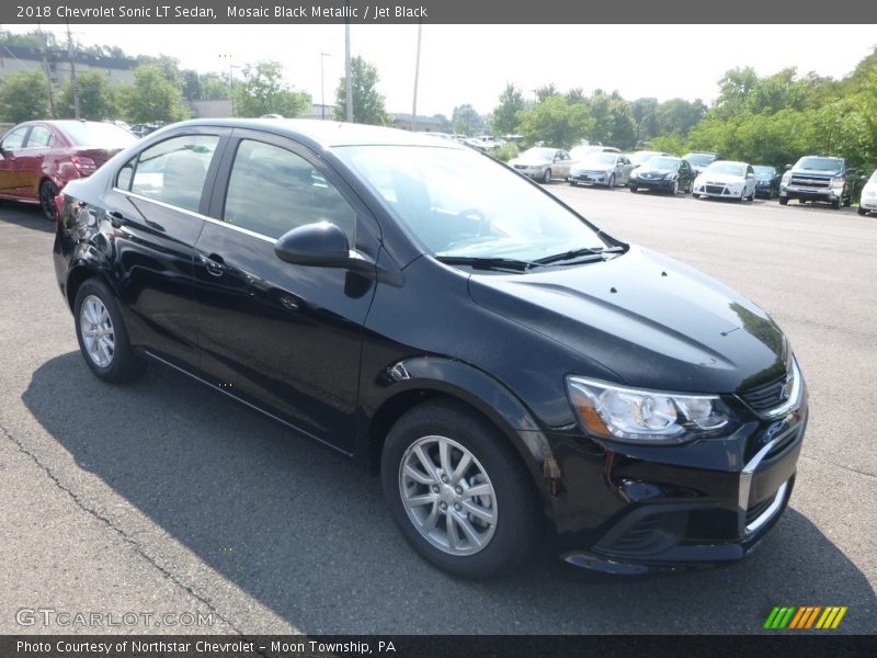 Mosaic Black Metallic / Jet Black 2018 Chevrolet Sonic LT Sedan