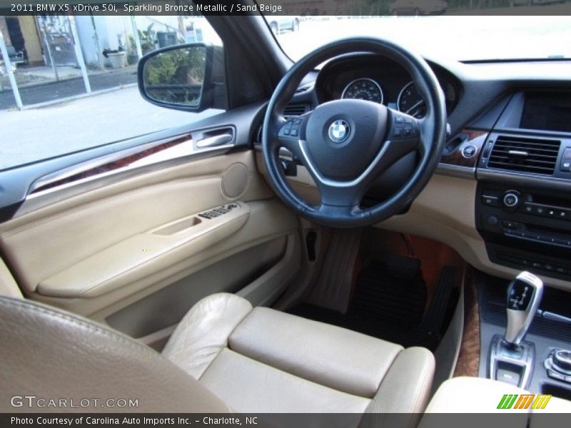 Sparkling Bronze Metallic / Sand Beige 2011 BMW X5 xDrive 50i
