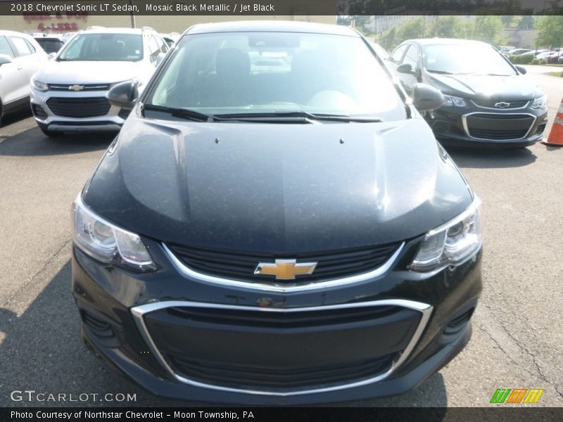 Mosaic Black Metallic / Jet Black 2018 Chevrolet Sonic LT Sedan