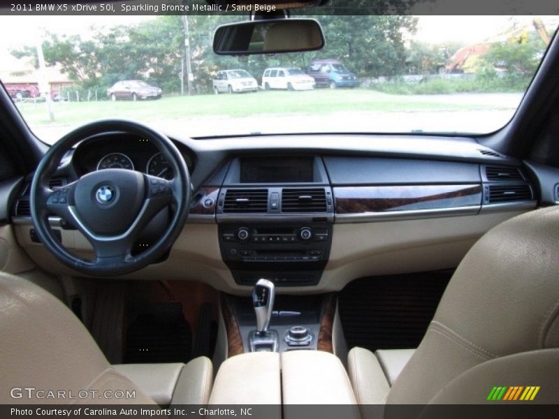 Sparkling Bronze Metallic / Sand Beige 2011 BMW X5 xDrive 50i