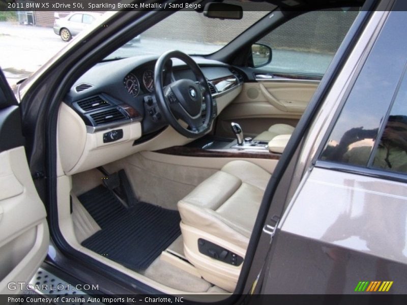 Sparkling Bronze Metallic / Sand Beige 2011 BMW X5 xDrive 50i