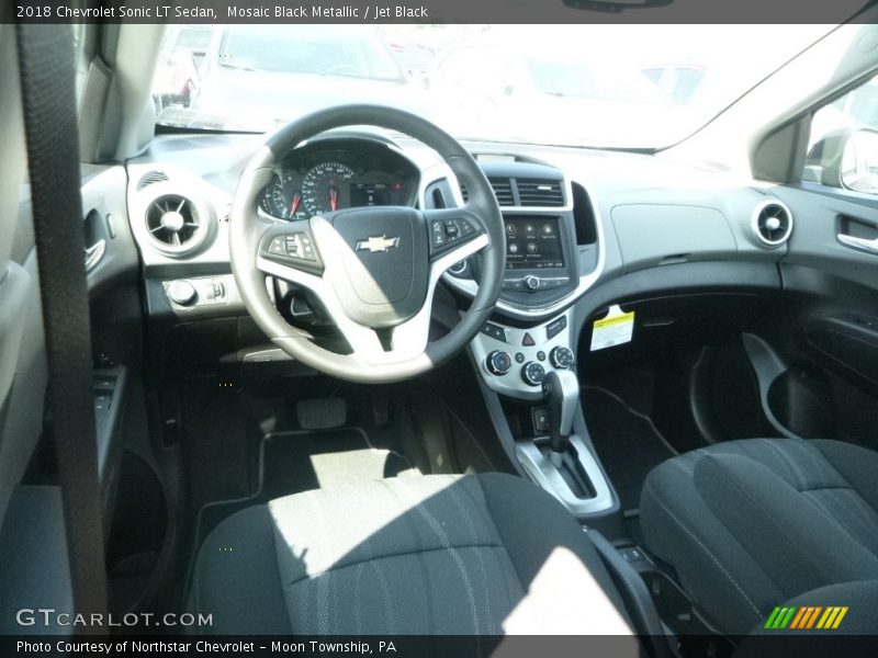 Mosaic Black Metallic / Jet Black 2018 Chevrolet Sonic LT Sedan