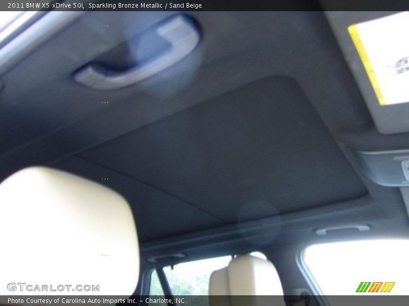 Sparkling Bronze Metallic / Sand Beige 2011 BMW X5 xDrive 50i