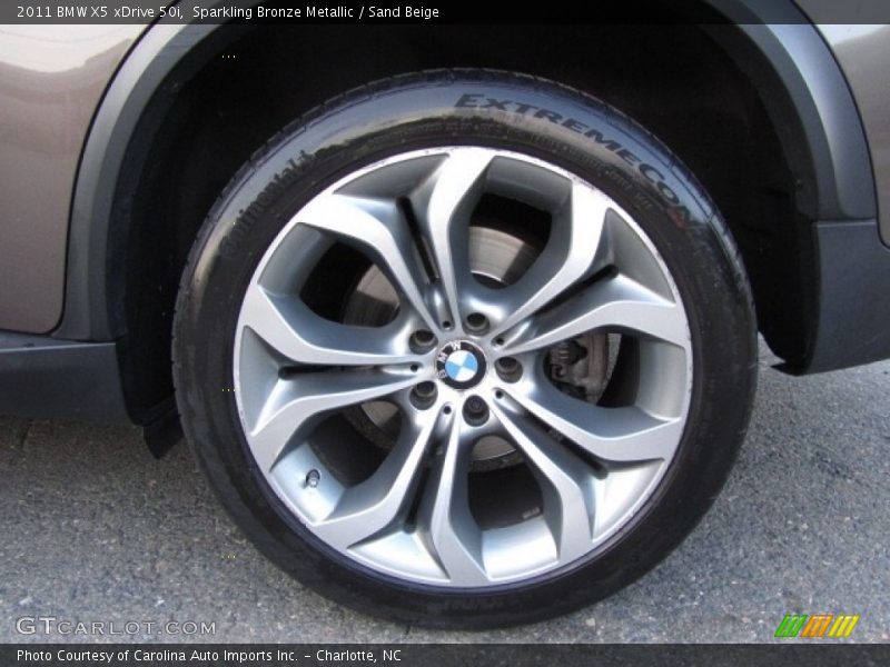 Sparkling Bronze Metallic / Sand Beige 2011 BMW X5 xDrive 50i
