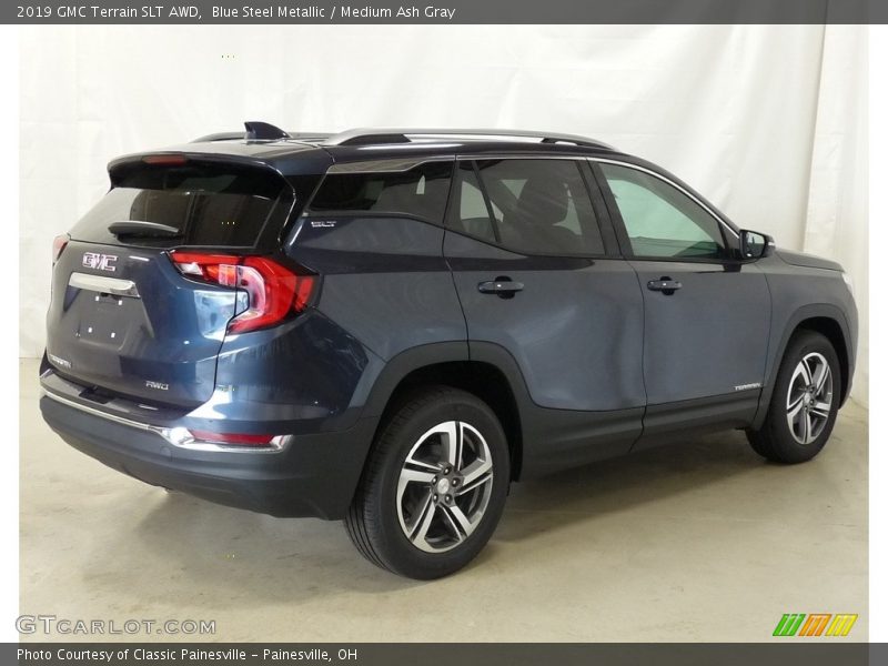 Blue Steel Metallic / Medium Ash Gray 2019 GMC Terrain SLT AWD