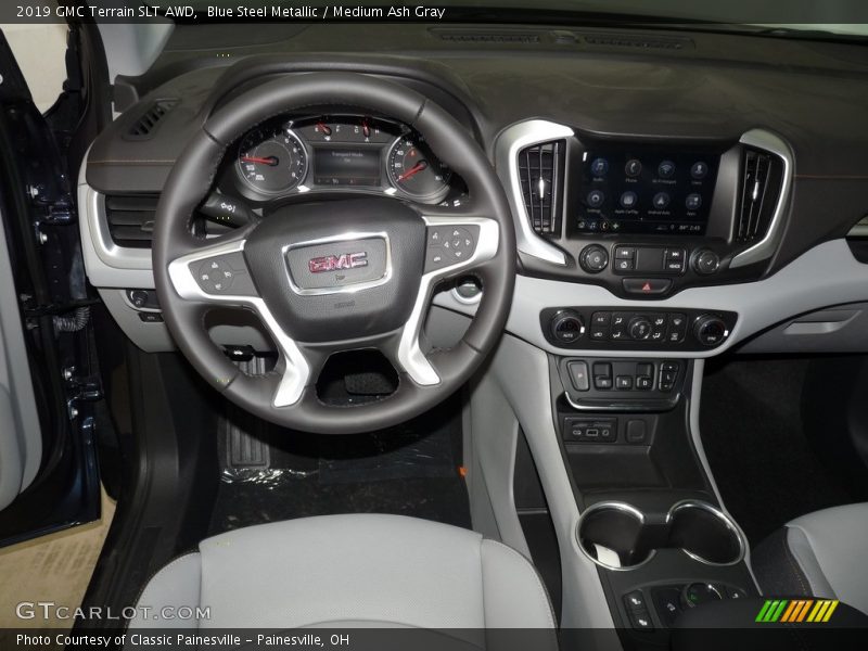 Blue Steel Metallic / Medium Ash Gray 2019 GMC Terrain SLT AWD