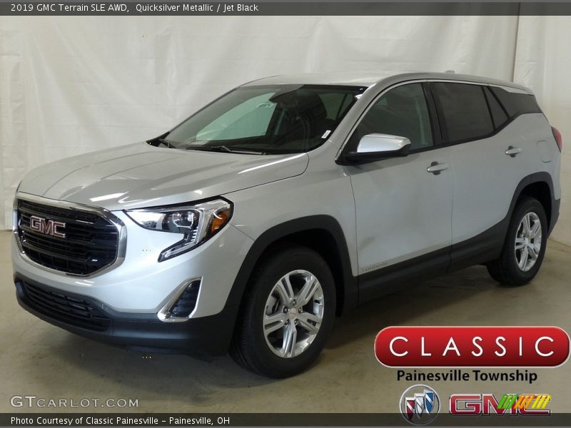 Quicksilver Metallic / Jet Black 2019 GMC Terrain SLE AWD