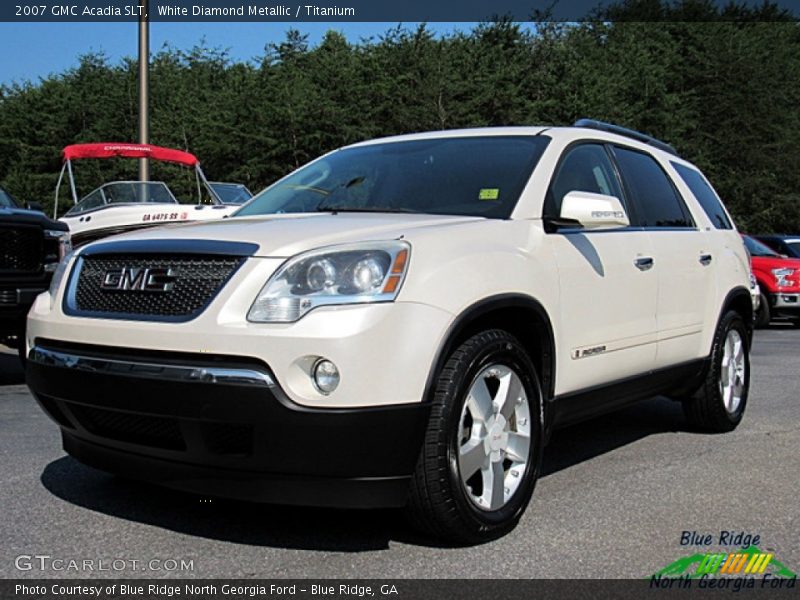 White Diamond Metallic / Titanium 2007 GMC Acadia SLT