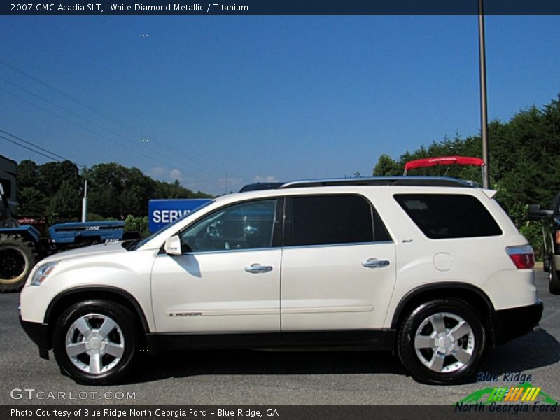 White Diamond Metallic / Titanium 2007 GMC Acadia SLT