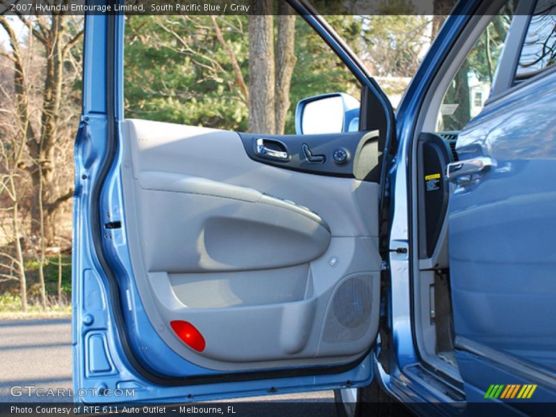 South Pacific Blue / Gray 2007 Hyundai Entourage Limited