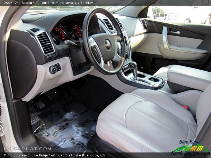 White Diamond Metallic / Titanium 2007 GMC Acadia SLT