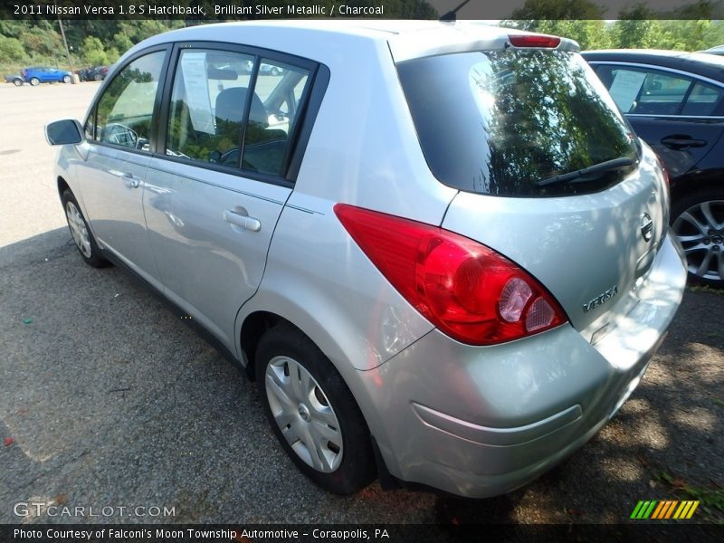 Brilliant Silver Metallic / Charcoal 2011 Nissan Versa 1.8 S Hatchback