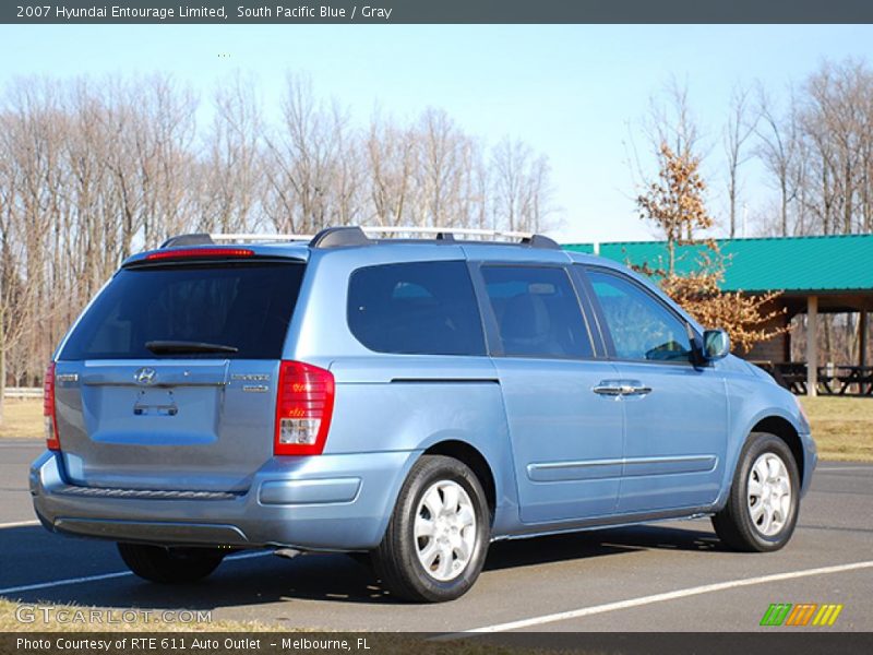 South Pacific Blue / Gray 2007 Hyundai Entourage Limited