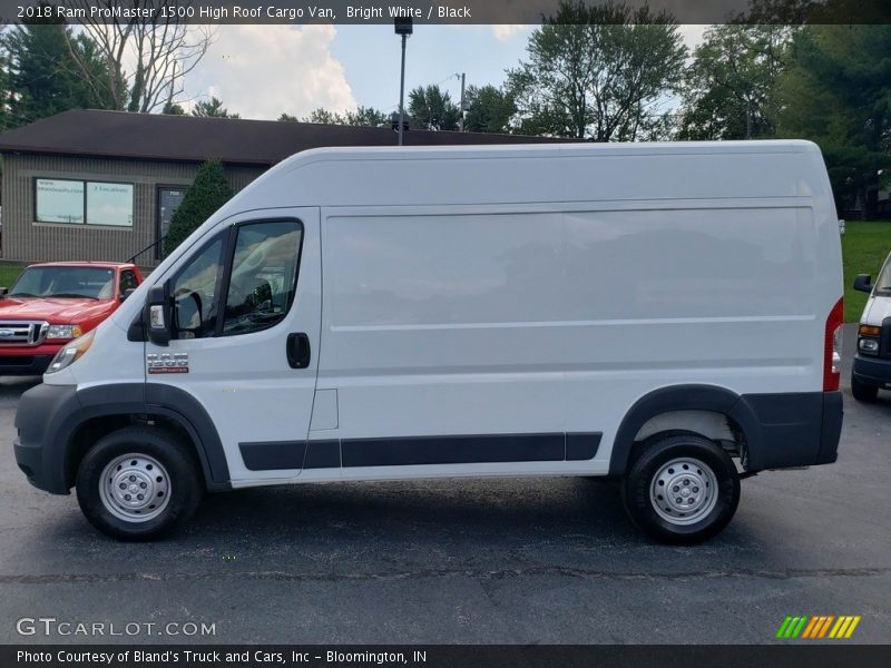 Bright White / Black 2018 Ram ProMaster 1500 High Roof Cargo Van