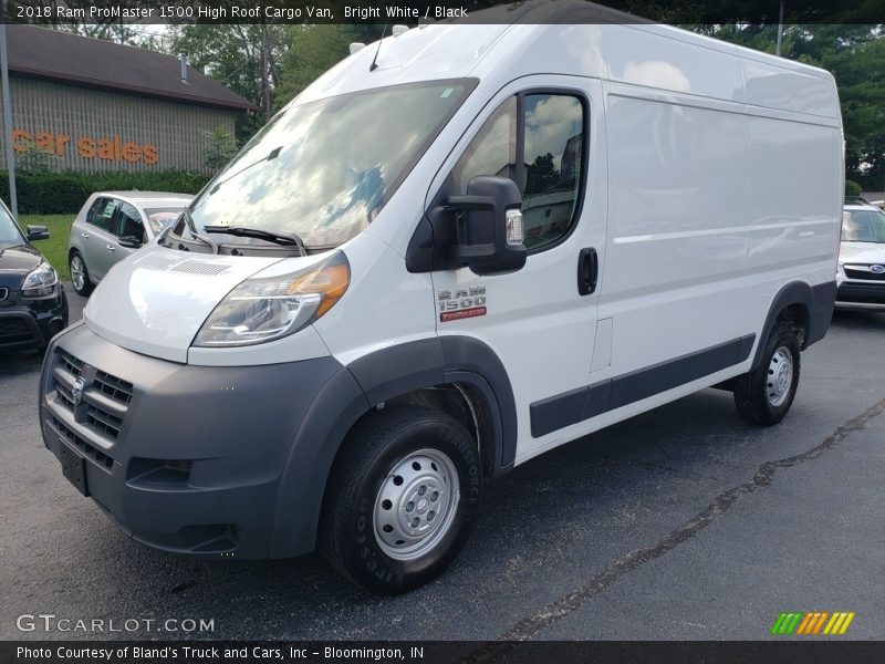 Bright White / Black 2018 Ram ProMaster 1500 High Roof Cargo Van