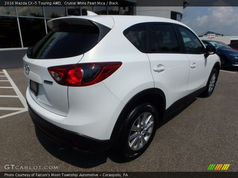 Crystal White Pearl Mica / Black 2016 Mazda CX-5 Touring AWD