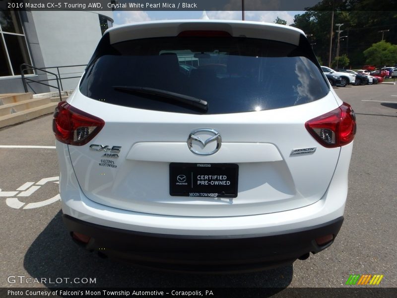 Crystal White Pearl Mica / Black 2016 Mazda CX-5 Touring AWD
