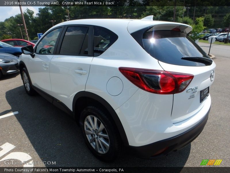 Crystal White Pearl Mica / Black 2016 Mazda CX-5 Touring AWD