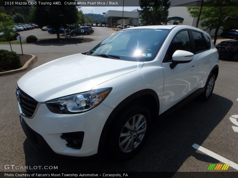Crystal White Pearl Mica / Black 2016 Mazda CX-5 Touring AWD