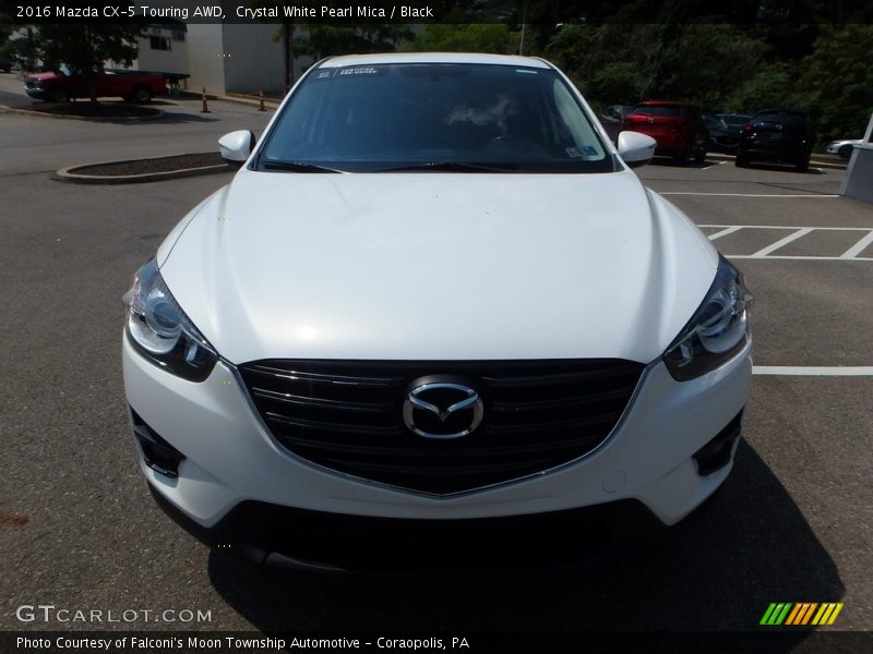 Crystal White Pearl Mica / Black 2016 Mazda CX-5 Touring AWD