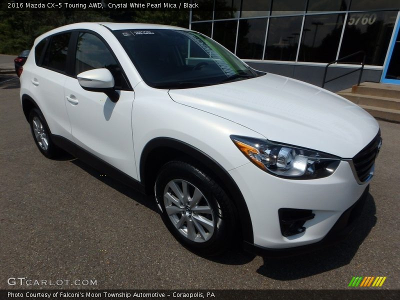 Crystal White Pearl Mica / Black 2016 Mazda CX-5 Touring AWD
