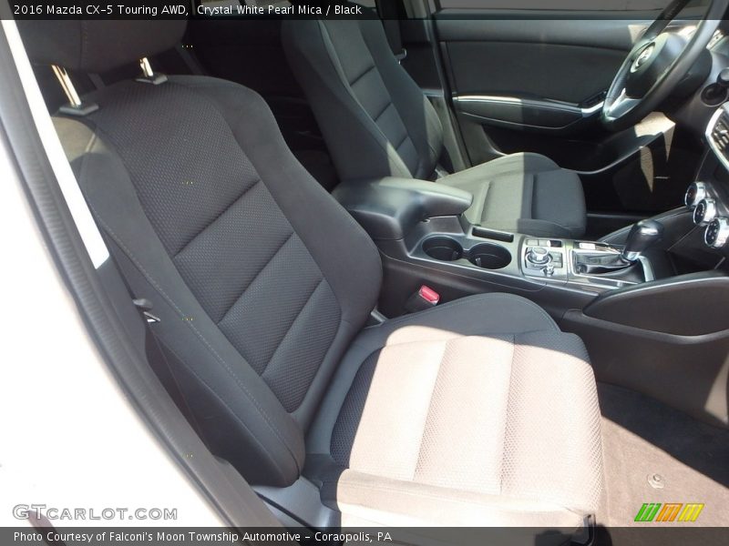 Crystal White Pearl Mica / Black 2016 Mazda CX-5 Touring AWD