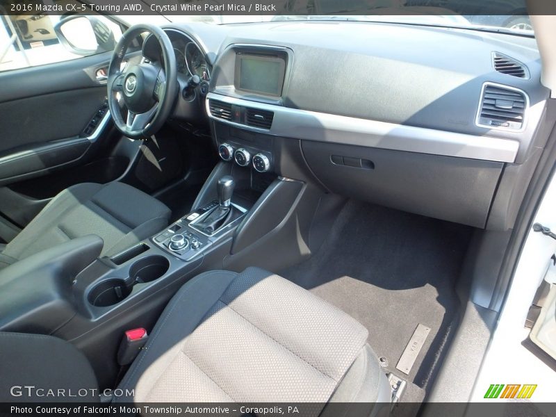 Crystal White Pearl Mica / Black 2016 Mazda CX-5 Touring AWD
