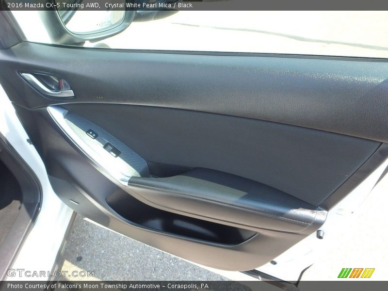 Crystal White Pearl Mica / Black 2016 Mazda CX-5 Touring AWD
