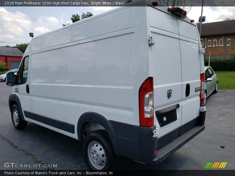 Bright White / Black 2018 Ram ProMaster 1500 High Roof Cargo Van