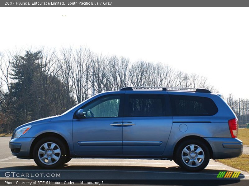 South Pacific Blue / Gray 2007 Hyundai Entourage Limited