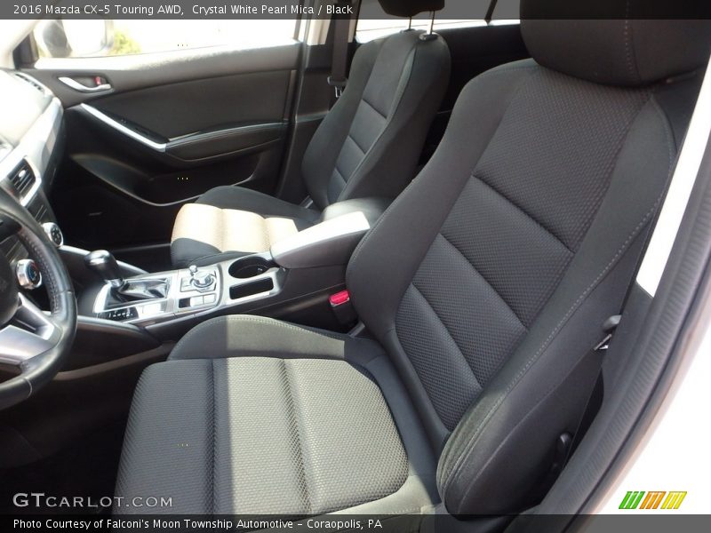 Crystal White Pearl Mica / Black 2016 Mazda CX-5 Touring AWD