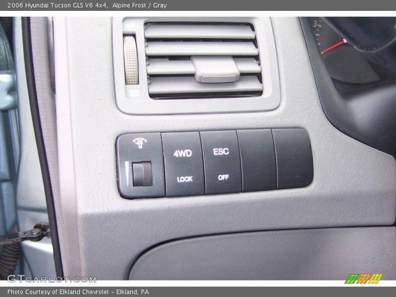 Alpine Frost / Gray 2006 Hyundai Tucson GLS V6 4x4