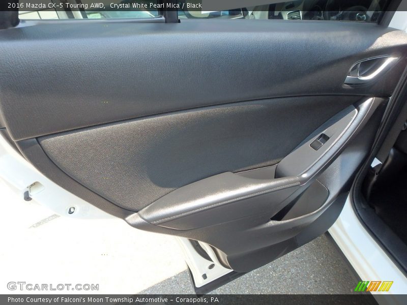 Crystal White Pearl Mica / Black 2016 Mazda CX-5 Touring AWD