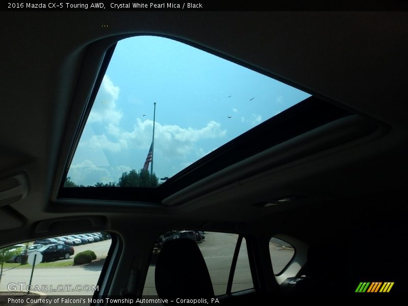 Crystal White Pearl Mica / Black 2016 Mazda CX-5 Touring AWD
