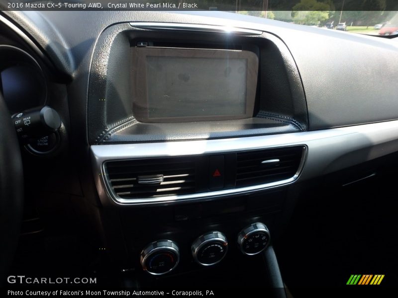 Crystal White Pearl Mica / Black 2016 Mazda CX-5 Touring AWD
