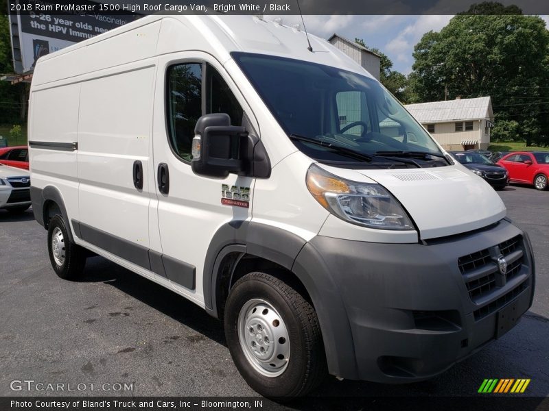 Bright White / Black 2018 Ram ProMaster 1500 High Roof Cargo Van